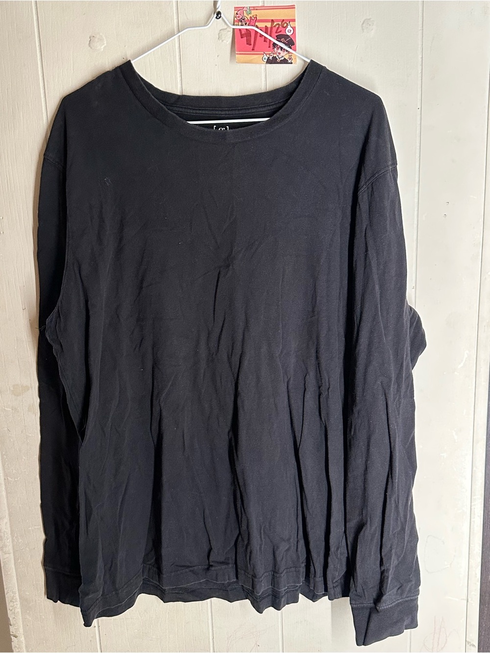 George Black Long Sleeve Crewneck Tee